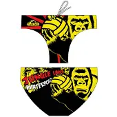 Turbo Jungle Laws Gorilla Swimming Brief Zwart 5-6 Years Jongen