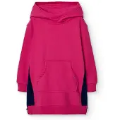 Boboli Fleece Combined Lang Mouw Jurk