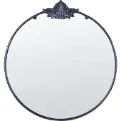 Beliani SOMMANT - Wandspiegel - Zwart - 67 cm - Metaal