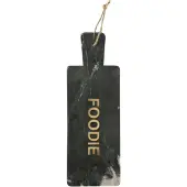 J-Line snijplank Foodie Rechthoek Marmer - steen - zwart/goud - large