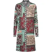 Mey Nachthemd met lange mouwen Serie Mystical Maze Eucalyptus Green | Maat M