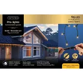 Kaemingk Led Icicle 3.6 meter zwart/klassiek warm Lumineo