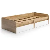 Vicco Clario Kinderbed – 90x200 cm Zonder matras Wit/Kunstnijverheid