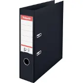Esselte Ordner No.1 Power VIVIDA 75mm 30% gerecycled PP folie zwart - 3 stuks