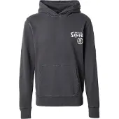 Superdry Sweatshirt 'Tokyo Narrative' donkergrijs / wit