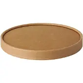 Papstar Deksels pure, voor saladeschalen, 150 mm, 50 st., composteerbaar, karton uit primaire vezels, bruin