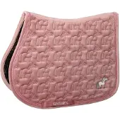 Kentucky Horsewear Horsewear - Zadeldoek velvet Sammy glitter jumping oude roze