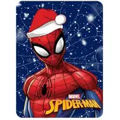 Spiderman Snowing Christmas Fleece deken 100 x 140 cm