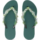 Uzurii Macrame green blossom bosgroen