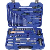 Promat /Tecwerk Gereedschapskoffer | 47-delig | in kunststof koffer | 4-24 mm - 4000820631