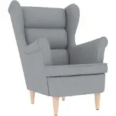 vidaXL Fauteuil 74x84x100 cm stof lichtgrijs