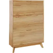 Loft 24 Ezra-Schoenenkast - 3 Kleppen - Bruin Eikenlook