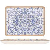 RINART Serveerschaal tiara porselein 24x17 cm set van 2