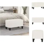 vidaXL Bankje 70x35x41 cm microvezelstof beige