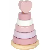 Small Foot Design - Houten Stapeltoren Roze - 7dlg.
