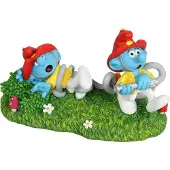 Diverse Papa Smurf And Brainy On The Beach Figuur