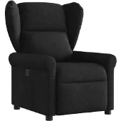 vidaXL Fauteuil verstelbaar stof zwart