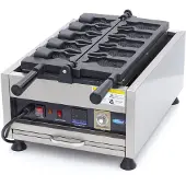 Maxima Wafelijzer - 5 Stuks - Taiyaki / Visvorm - Draaibaar - Digitaal