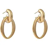 Go Dutch Label Oorknoppen Open Oval Hoop Goud