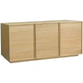 Sweeek Dressoir houtdecor met 3 deuren 160cm Naturel