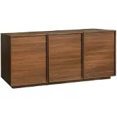 Sweeek - Dressoir houtdecor met 3 deuren 160cm - kuba