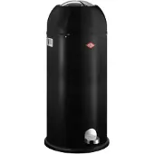 Wesco Kickmaster Maxi Prullenbak | Pedaalemmer | 40 Liter | Metaal - Zwart | Vuilnisbak - Made in Germany
