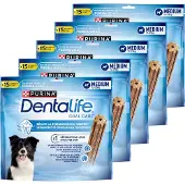 Purina Dentalife Daily Oral Care Medium - Hondensnacks - Kip - 5 x 345 g