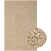 vidaXL Vloerkleed ZIZUR binnen en buiten 200x290 cm jute look