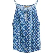 Superdry Top beige / blauw / lichtblauw / zwart