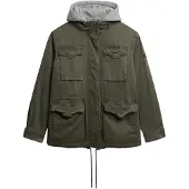 Superdry Tussenparka grijs gemêleerd / kaki