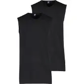 Alan red Minto Slim Fit T-Shirt Dubbel pak zwart, Effen