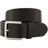 Lindenmann Leren riem zwart uni