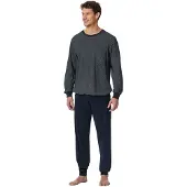 Schiesser lange pyjama nachtblauw