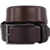BOSS Riem 'Carmello' donkerbruin / zilver