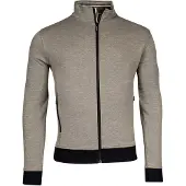 Baileys khaki vest effen katoen met rits