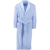 Ralph Lauren badjas effen blauw normale fit katoen