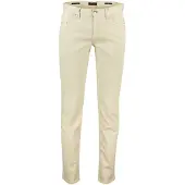 Alberto 5-pocket broek beige pipe normale fit