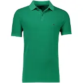 Tommy Hilfiger polo groen effen normale fit pique