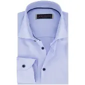 John Miller tailored fit overhemd blauw effen