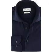 Profuomo Overhemd 'Knitted' navy
