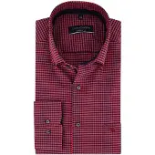 Casa Moda Geruit overhemd Comfort Fit rood