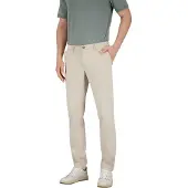 Gardeur Pantalon creme effen katoen