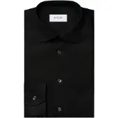 Eton zwart overhemd contemporary fit signature twill