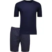 Schiesser Heren Shortama - Blauw
