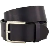 Lindenmann leren riem navy effen