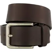 Lindenmann riem donkerbruin uni leder