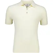 Born with Appetite knitted polo creme katoen