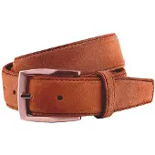 Lindenmann riem cognac suède