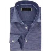 John Miller business overhemd normale fit blauw gemêleerd