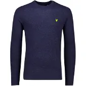 Lyle & Scott trui donkerblauw gemeleerd slim fit